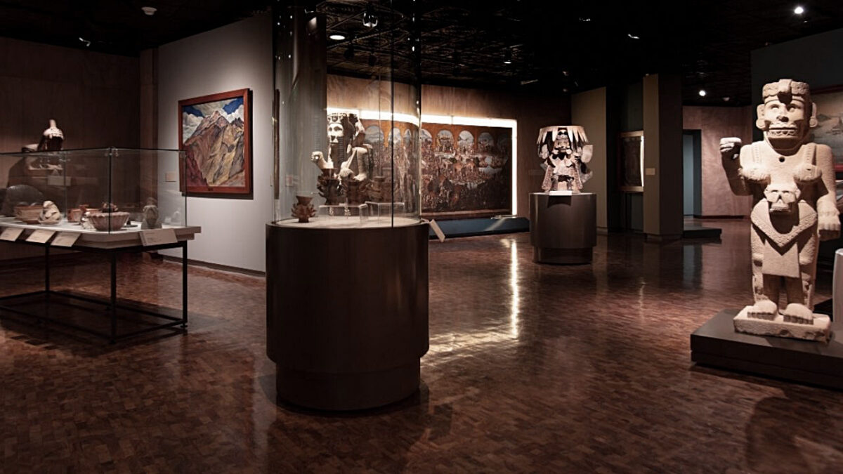 Exhibition hall - National Museum of Anthropology in Mexico City